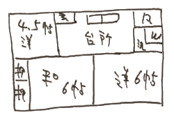 一戸建 植下町 間取