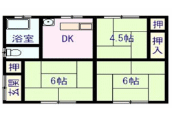 貸家 吉水駅前貸家 間取