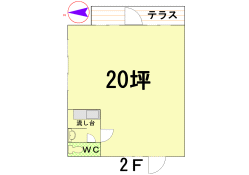 貸店舗 三枝テナントビル2階2F-2 茂呂山町 間取