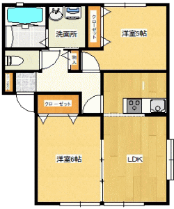 アパート フローラ赤坂 間取