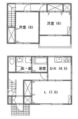 一戸建 ザ・プラウ E号室 奈良渕町 間取
