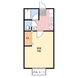 アパート ジーエルハイツ 堀米町 間取