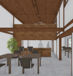 貸店舗 和風納屋を店舗へリノベーション 植下町