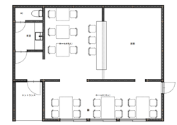 貸店舗 和風納屋を店舗へリノベーション 植下町