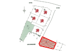 分譲地 佐野市山形分譲地 残1区画 公図