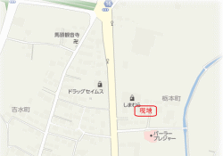 売地 吉水町 佐野田沼IC入口近く 案内図