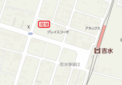 売地 吉水駅前 駅近、閑静な住宅地 案内図