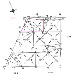 売地 小中町 公図