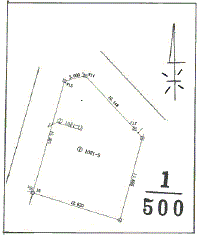 売地 堀米町 閑静な住宅地の一角！ 公図