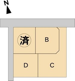 分譲地 全4区画 出流原町 公図