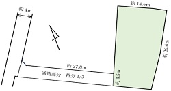 売地 富岡町 公図